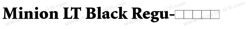Minion LT Black Regu字体转换